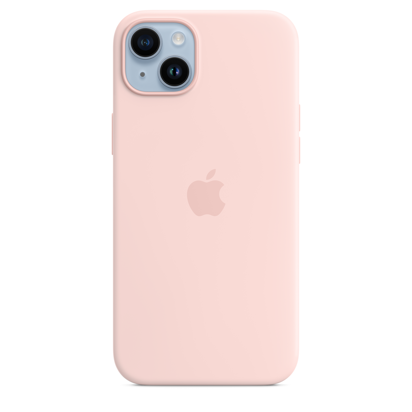 iPhone 14 Plus Silicone Case with MagSafe - Chalk Pink