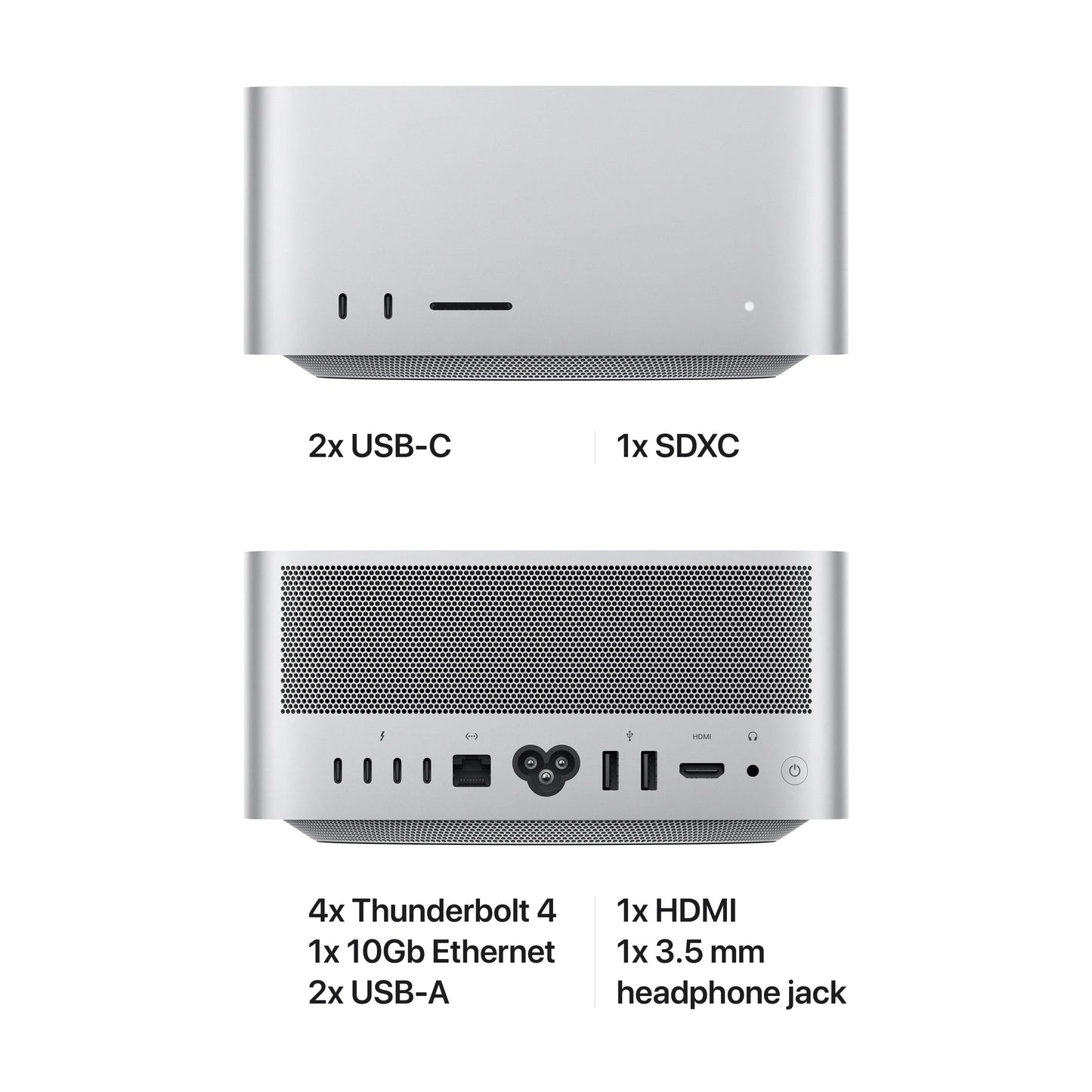 Mac Studio: Apple M1 Max chip with 10‑core CPU and 24‑core GPU, 512GB SSD