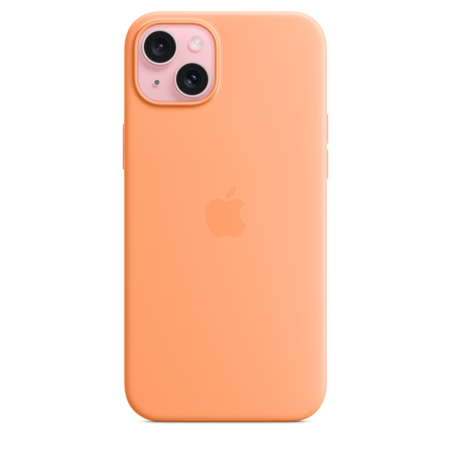 iPhone 15 Plus Silicone Case with MagSafe - Orange Sorbet