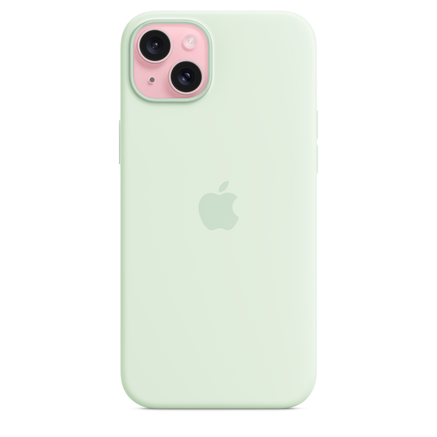 iPhone 15 Plus Silicone Case with MagSafe - Soft Mint