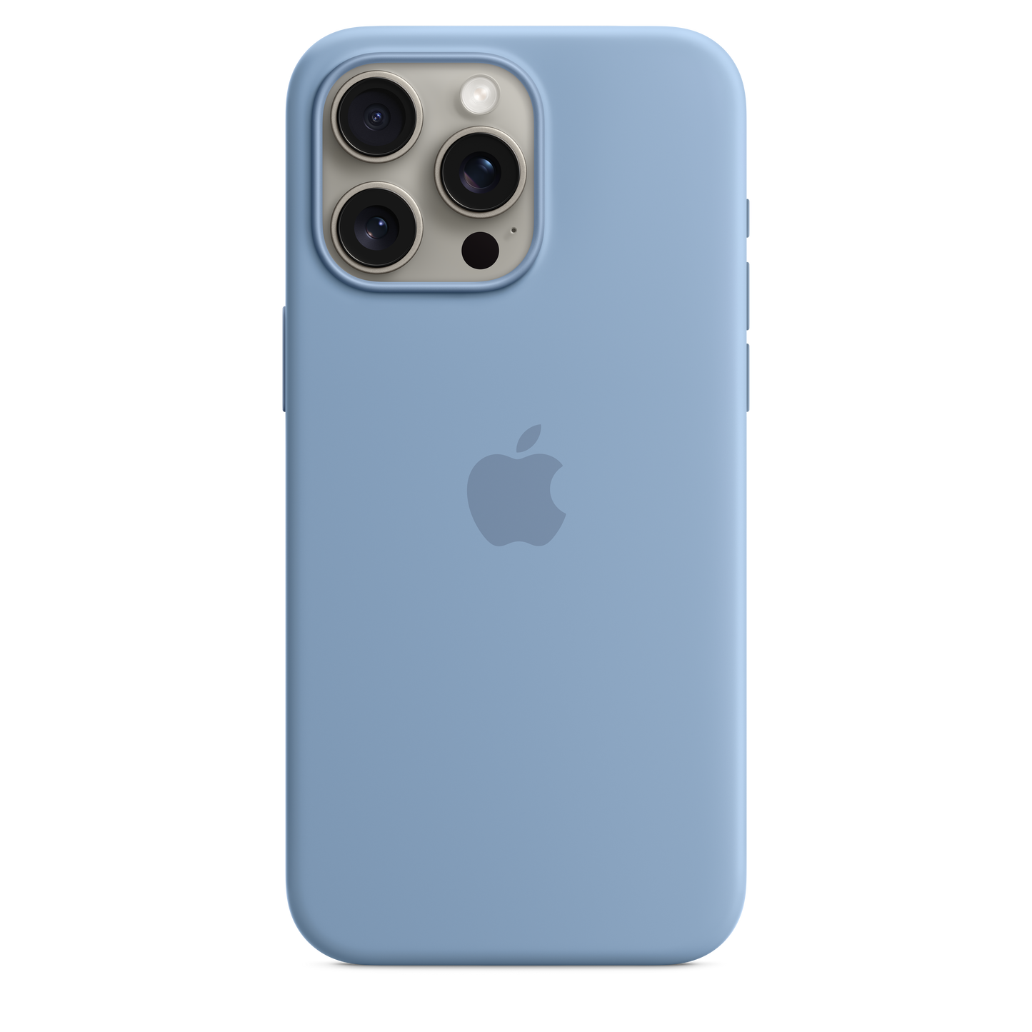 iPhone 15 Pro Max Silicone Case with MagSafe - Winter Blue