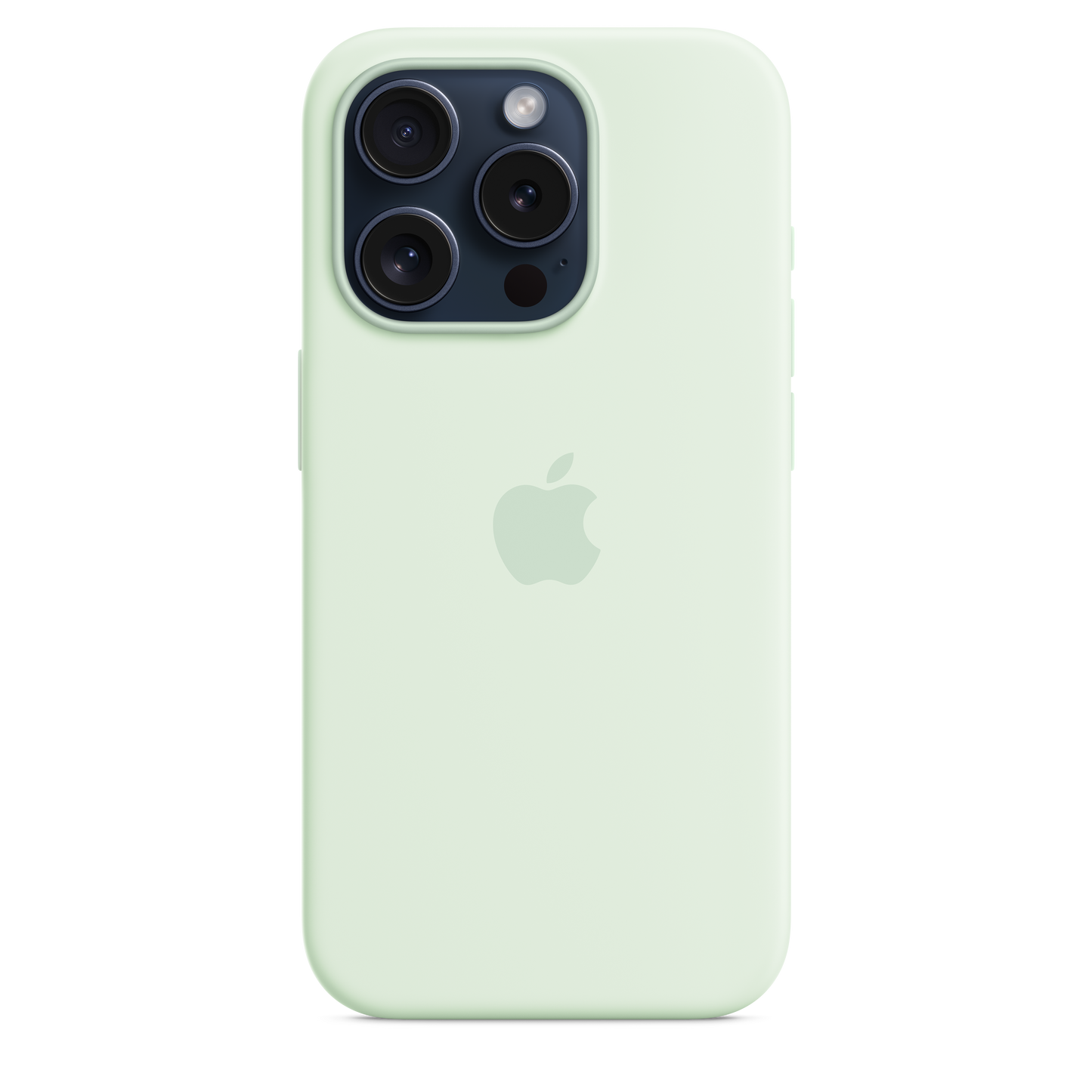 iPhone 15 Pro Silicone Case with MagSafe - Soft Mint