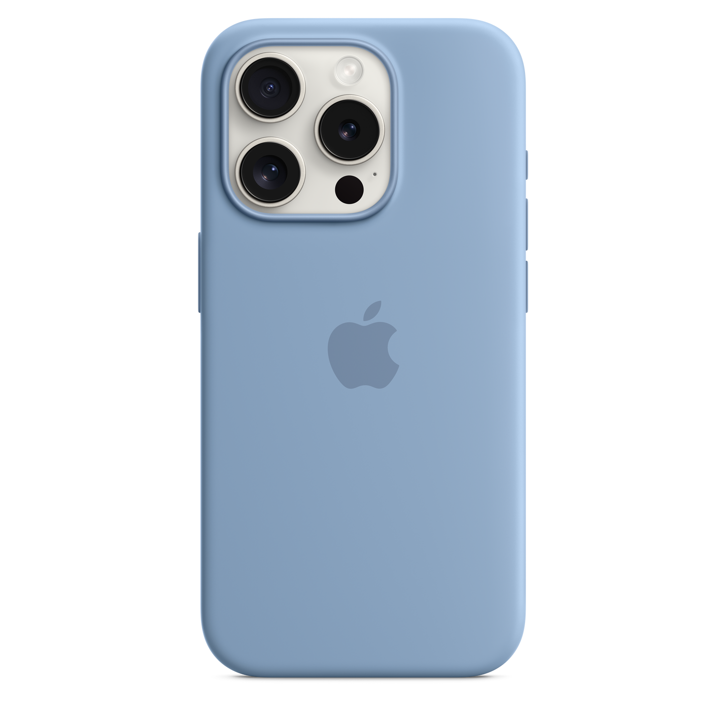 iPhone 15 Pro Silicone Case with MagSafe - Winter Blue